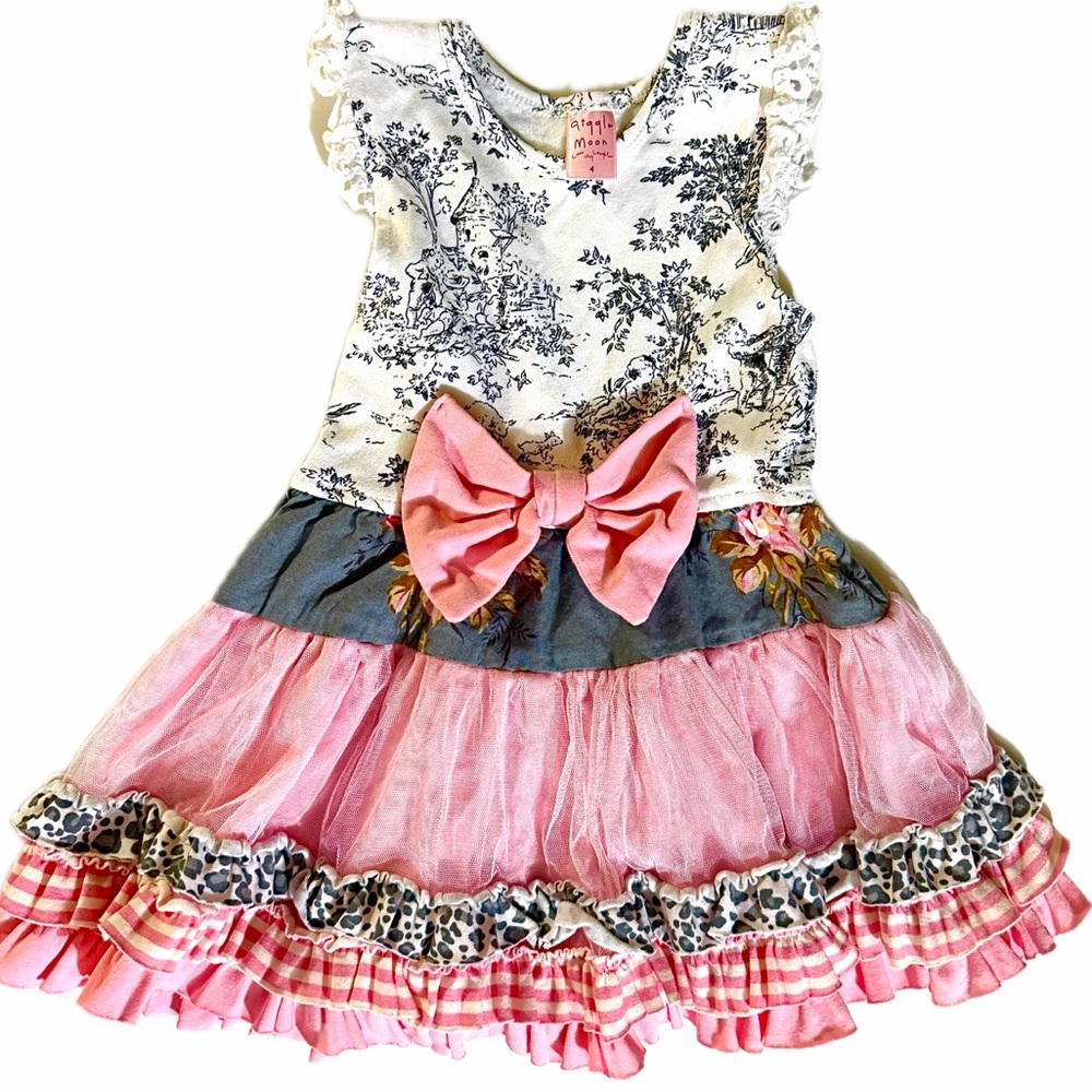 Super Cute Giggle Moon Size 4 Dress Perfect for Easter!